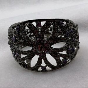 Elegant Purple Floral Women's Bracelet